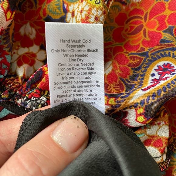 Venus boho vintage inspired ruffled short dress medium 60’s 70’s NWOT - Picture 3 of 5